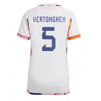 Maglie da calcio Belgio Jan Vertonghen #5 Seconda Maglia Femminile Mondiali 2022 Manica Corta